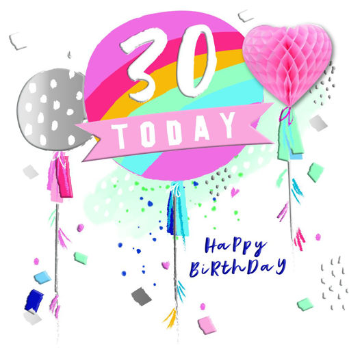 Picture of 30 TODAY BIRTHDAY CARD